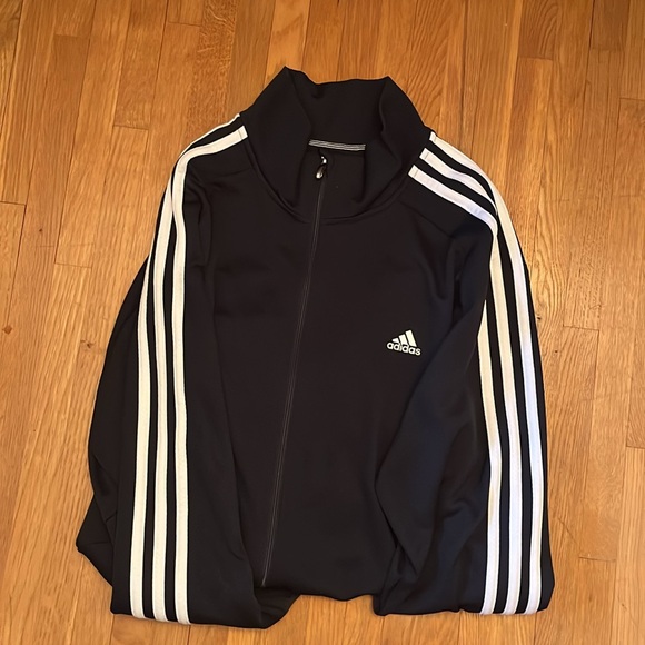 Adidas Navy Blue and White Jacket - Picture 2 of 6
